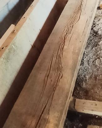 trave antica in rovere massello 234x37x16