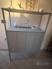 Mobiletto credenza metallo esterno/interno