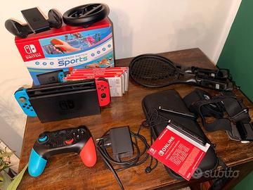 Nintendo Switch Bundle Completo + 4 Giochi + Contr
