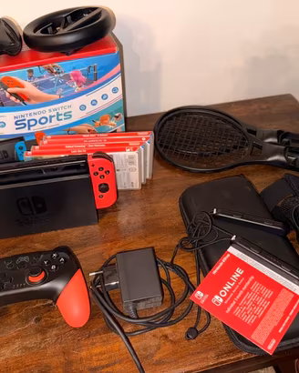 Nintendo Switch Bundle Completo + 4 Giochi + Contr