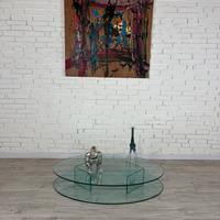 Tavolino basso anni ’80 con doppio ripiano