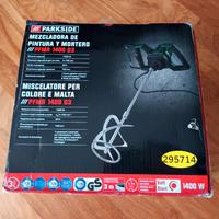 Miscelatore per malta e colore Parkside 220v nuovo