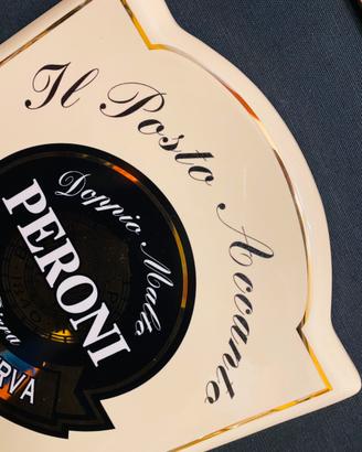 Insegna BIRRA Peroni Porcellana numerata
