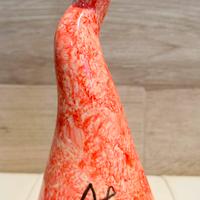 Corno portafortuna artigianale in ceramica