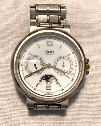 TICIN Quartz Fasi Lunari Anni 90 Swiss Made