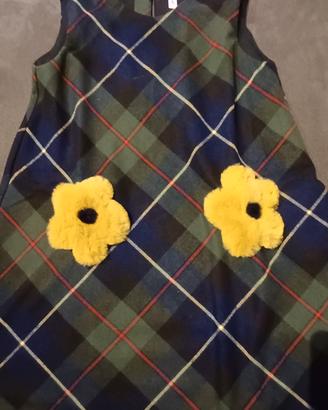 Vestito invernale bimba " il gufo", 5 anni, ottime