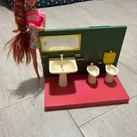 Set da bagno in miniatura per case delle bambole