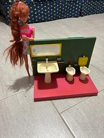 Set da bagno in miniatura per case delle bambole