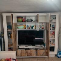 credenza mobile porta TV doppio colore