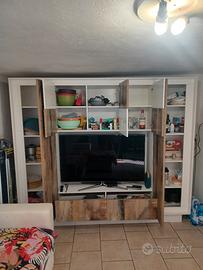 credenza mobile porta TV doppio colore