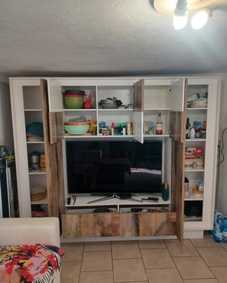 credenza mobile porta TV doppio colore