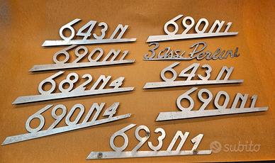 Scritte anteriori per autocarri Fiat d'epoca