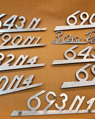 Scritte anteriori per autocarri Fiat d'epoca