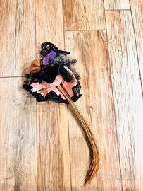 Befana da collezione in carta crespa e stoffa