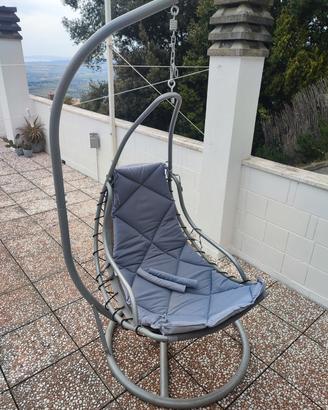 Poltrona a dondolo da giardino 