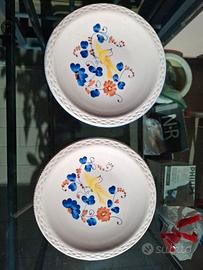 Coppia di piattini Deruta