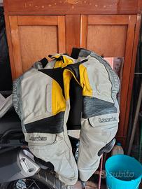 tuta moto pelle divisibile