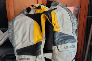 tuta moto pelle divisibile