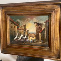 Paesaggio firmato dal pittore Morelli