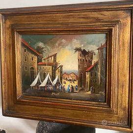 Paesaggio firmato dal pittore Morelli