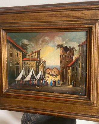 Paesaggio firmato dal pittore Morelli