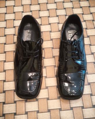 Scarpe eleganti bambino/ragazzo nero lucido tg 36