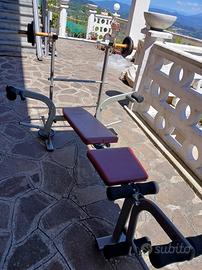 Panca piana con accessori