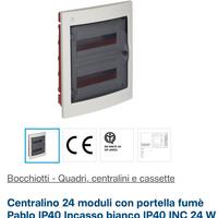 Centralino incasso 24 moduli B04104 Bocchiotti