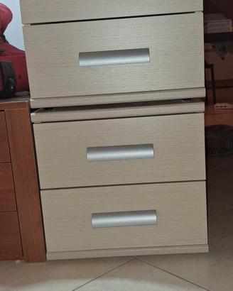 letto più materasso eminflex più tre comodini