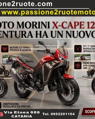 Moto Morini X-Cape 1200 Nero Rosso Bianca - PRONTA