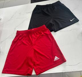 Lotto 2 pantaloncini sportivi nike e adidas 10/12