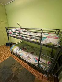 Letto a castello 3 posti ikea con 3 materassi