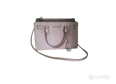 Borsa rosa Michael Kors Dillon originale in pelle