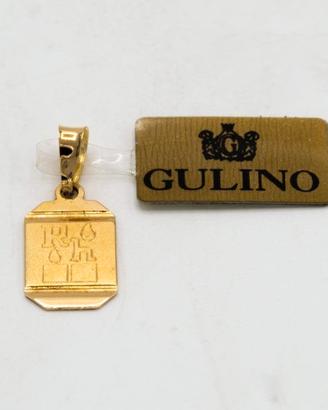Ciondolo in oro giallo 18 kt "RH"  E.380