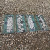 ANTICHE VETRATE LIBERTY 4 PEZZI