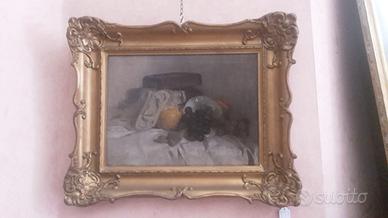 DIPINTO FRANCESE SU TELA DELLA META' 8OO