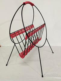 Portariviste anni 70 ferro e cordino in plastica 