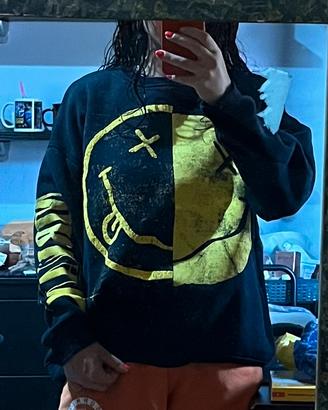 Felpa con logo dei Nirvana