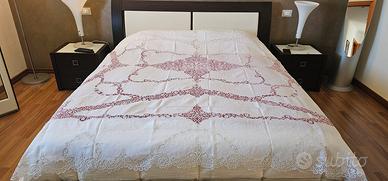 Copriletto Matrimoniale Tombolo puro Lino