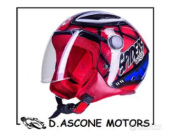 CASCO BIMBO SPIDER ROSSO 2.0 TAGLIA M 49-50 CM