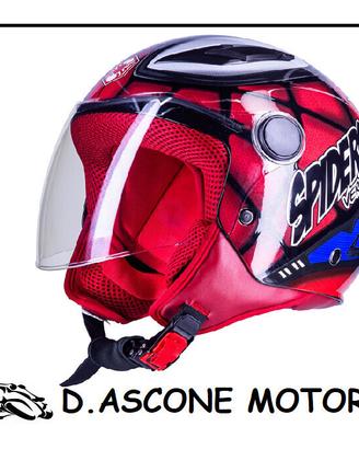 CASCO BIMBO SPIDER ROSSO 2.0 TAGLIA M 49-50 CM