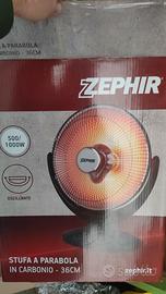 stufa a parabola in carbonio zephir