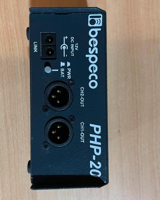 Bespeco PHP-20 alimentatore Phantom 48V 2 canali