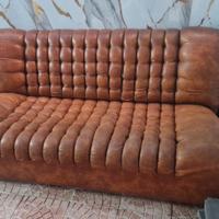 Divano in pelle con apertura a letto