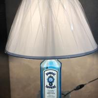 Lampada bottiglia Gin Bombay Sapphire Grigio