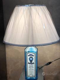 Lampada bottiglia Gin Bombay Sapphire Grigio