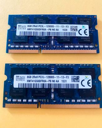 Memoria Ram 8gb x 2