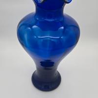 Vaso Vintage in vetro blu