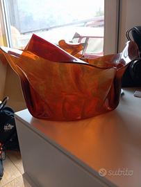 porta frutta vintage plastica/vetro resina