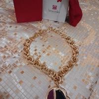 Braccialini _collana a maglie larghe dorata